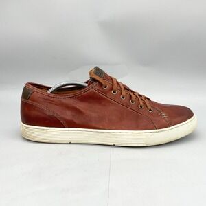 Sperry Mens 13M Gold Cup Sport Sneaker Shoes Tan Leather Casual Comfort Lace Up